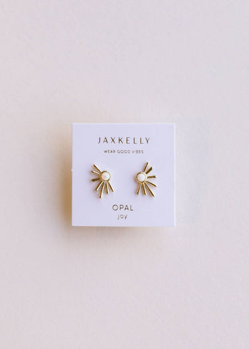 Sun Ray - White Opal - Earring - Front & Company: Gift Store