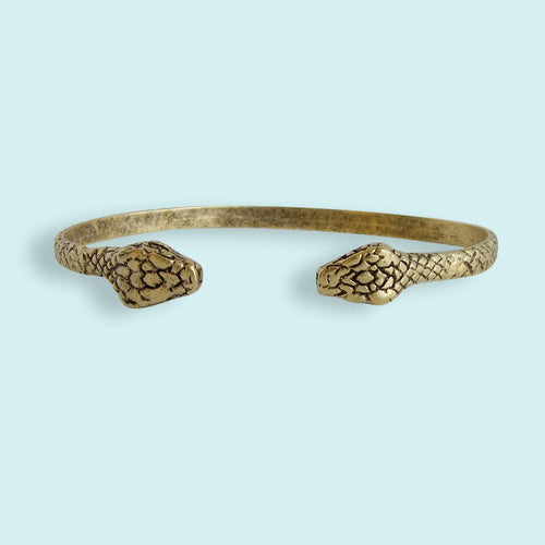 Gold Snake Cuff Bracelet - Front & Company: Gift Store