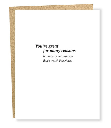 #5036: Many Reasons Card - Front & Company: Gift Store