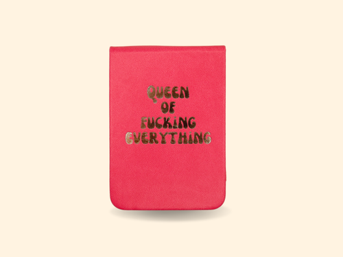 Queen of Fucking Everything - Leatherette Pocket Journal - Front & Company: Gift Store