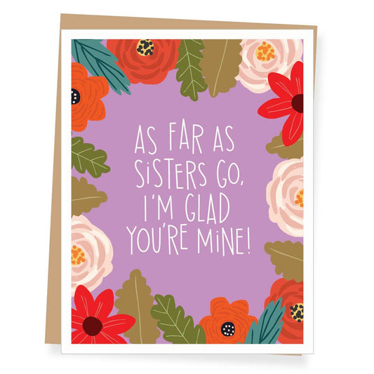 Floral Sister Birthday Card