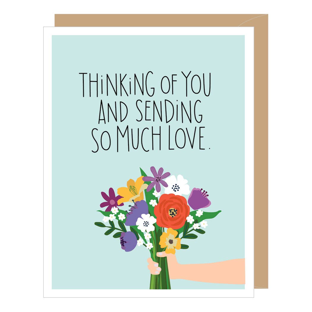 Floral Bouquet Thinking of You Card