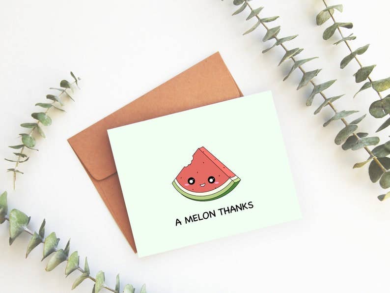 A Melon Thanks Greeting Card