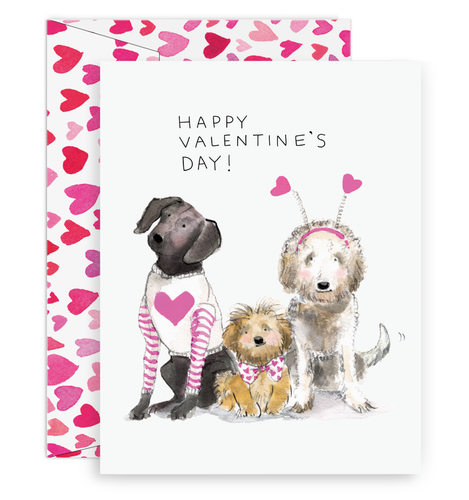 Doggie Dress Up | Kids Classroom Valentine's Cards Box - Front & Company: Gift Store