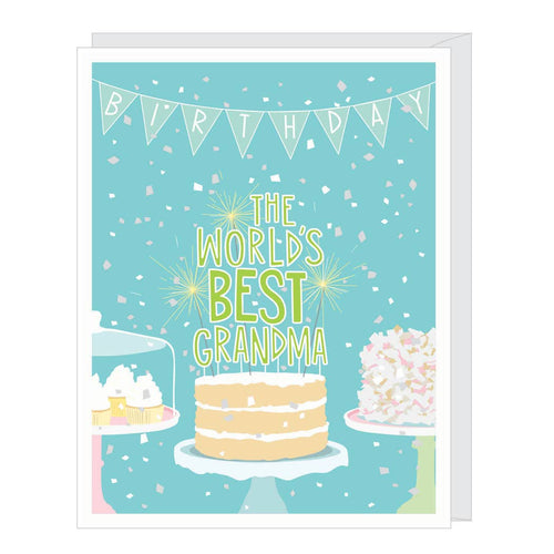World's Best Grandma Birthday Card - Front & Company: Gift Store