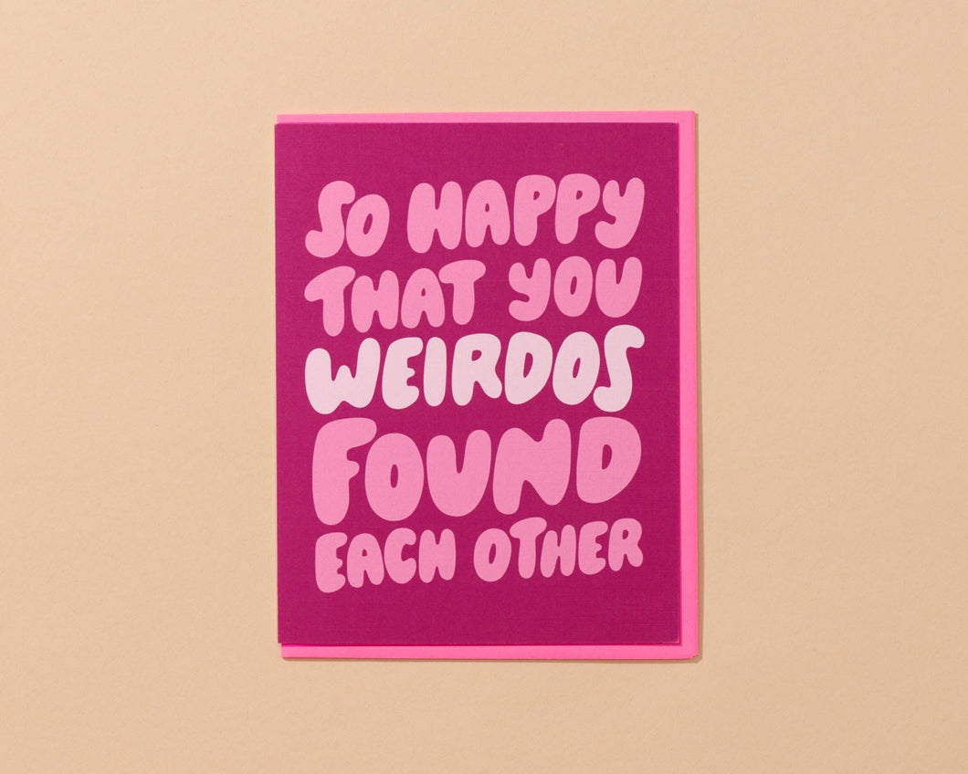 Weirdos Found Each Other Wedding, Engagement Card