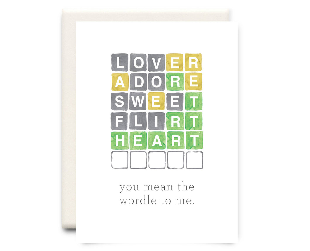 Wordle to Me | Love Greeting Card