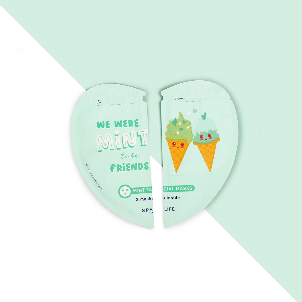 We Were Mint to Friends, Valentines' Duo Facial Masks