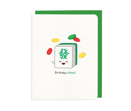 Birthday Riches! – Mahjong card - Front & Company: Gift Store