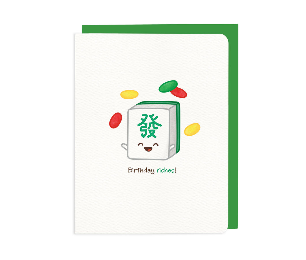 Birthday Riches! – Mahjong card