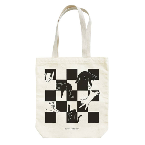 Checker Cats Tote - Front & Company: Gift Store