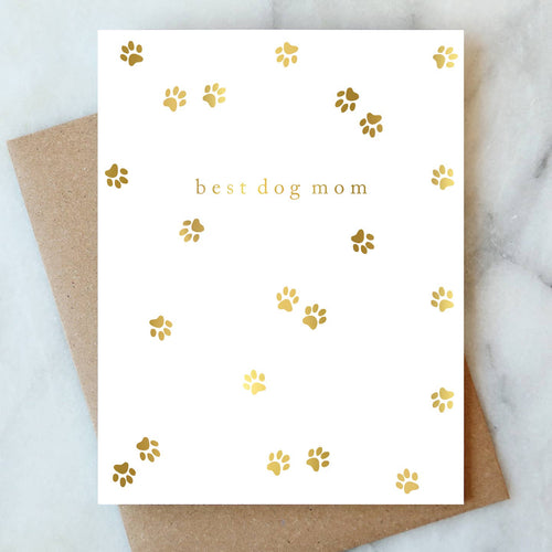 Best Dog Mom Greeting Card | Mother's Day & Seasonal Card - Front & Company: Gift Store