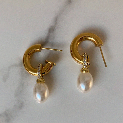 Prim Pearl Drop Earrings - Front & Company: Gift Store