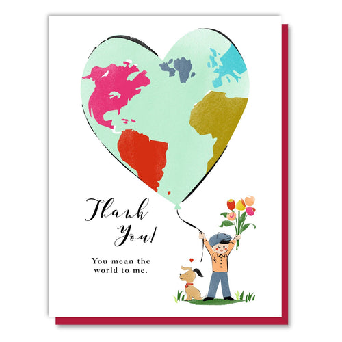 You Mean the World Thank You Card - Front & Company: Gift Store