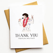 Load image into Gallery viewer, Vegas Elvis Thank You Very Much Greeting Card - King of Rock

