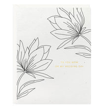Load image into Gallery viewer, Mom Wedding Day Botanical Card
