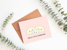 Load image into Gallery viewer, Hello Little Dumpling Greeting Card
