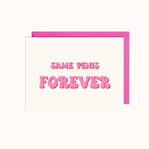 Same Penis Forever | Wedding Card - Front & Company: Gift Store