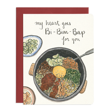 Load image into Gallery viewer, Bibimbap Heart Card
