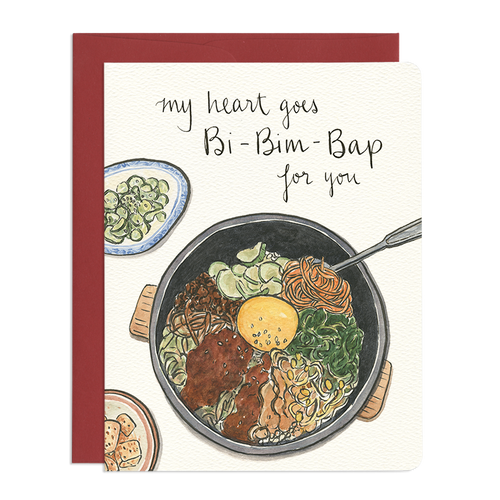 Bibimbap Heart Card - Front & Company: Gift Store