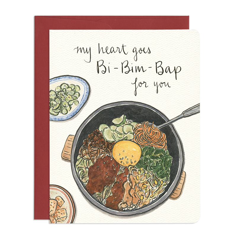 Bibimbap Heart Card