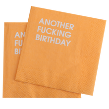 Load image into Gallery viewer, Another Fucking Birthday - Orange Cocktail Napkins
