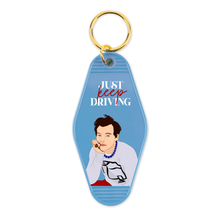 Load image into Gallery viewer, Harry Styles Just Keep Driving Motel Keychain
