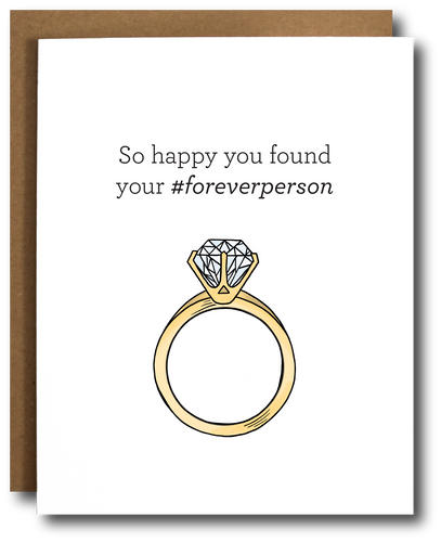 Forever Person Engagement Card - Front & Company: Gift Store
