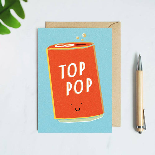 Top Pop Father's Day or Birthday Card - Front & Company: Gift Store