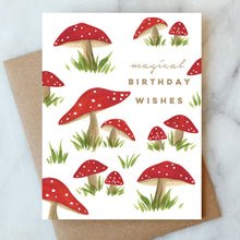 Load image into Gallery viewer, Magical Mushrooms Birthday Greeting Card
