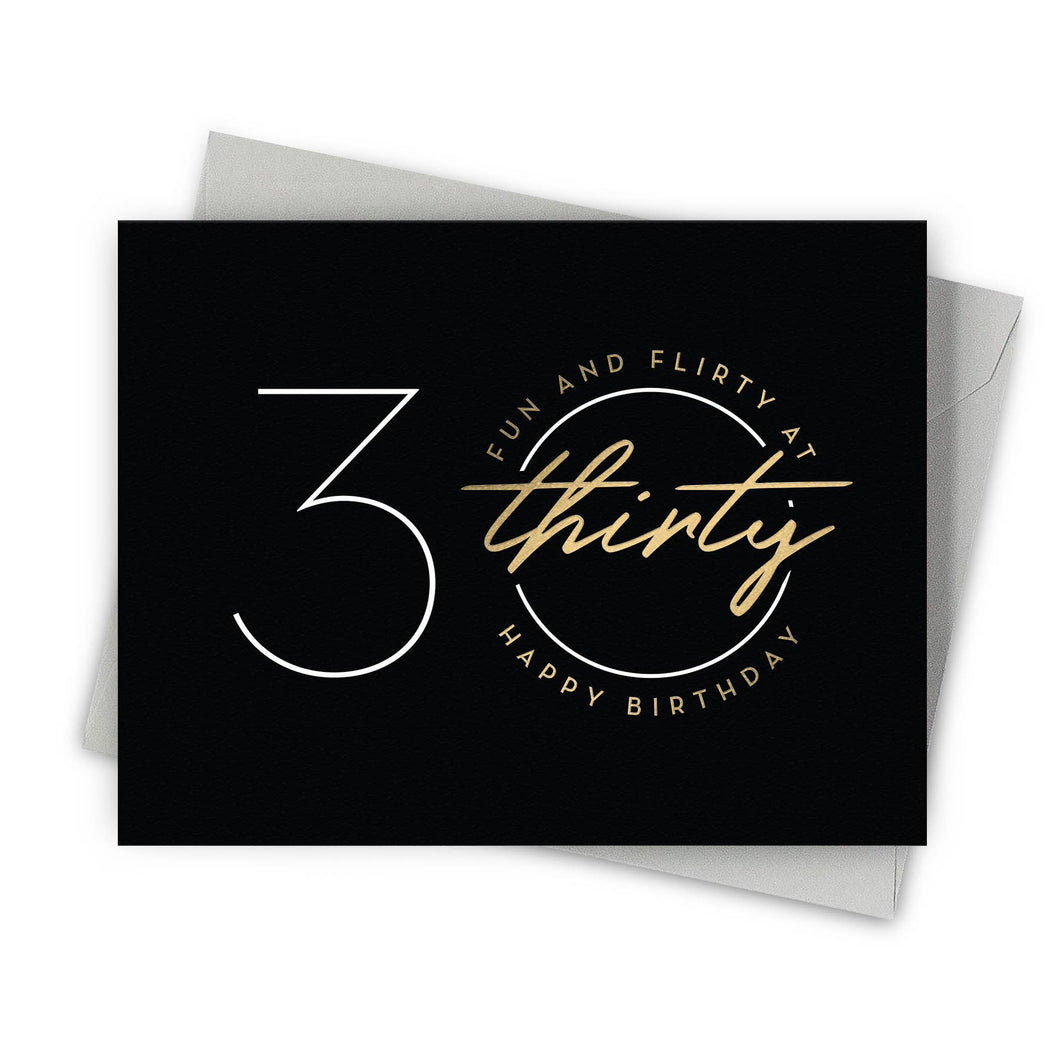 Flirty Thirty – Age Specific Birthday Greeting Cards
