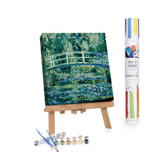 Load image into Gallery viewer, Waterlilies And Japanese Bridge, Claude Monet - Paint kit
