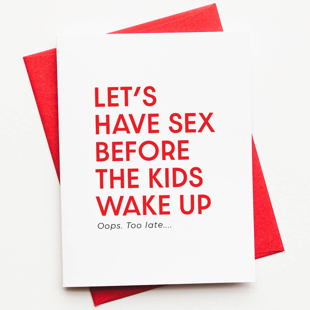 LET'S HAVE SEX Anniversary, Parenting, & Love Greeting Card