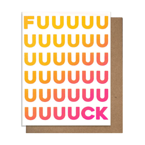 Fuck - Sympathy Card - Front & Company: Gift Store