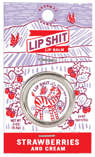 Strawbercream Lip Shit Lipbalm - Front & Company: Gift Store