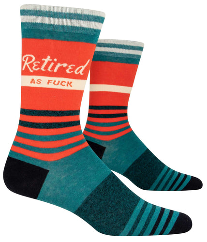 Retired As Fxck Men's Socks - Front & Company: Gift Store