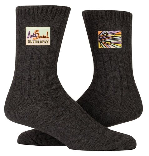 Antisoc.Butterfly Tagsocksl/Xl - Front & Company: Gift Store