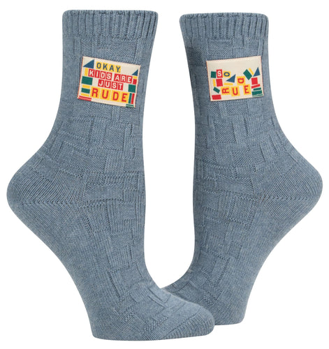 Kids Are Rude Tag Socks - Front & Company: Gift Store