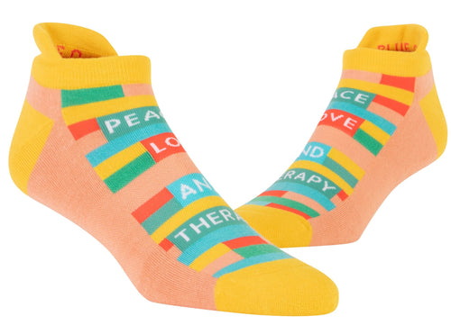 Peace & Therapy Sneaker socks l/Xl - Front & Company: Gift Store