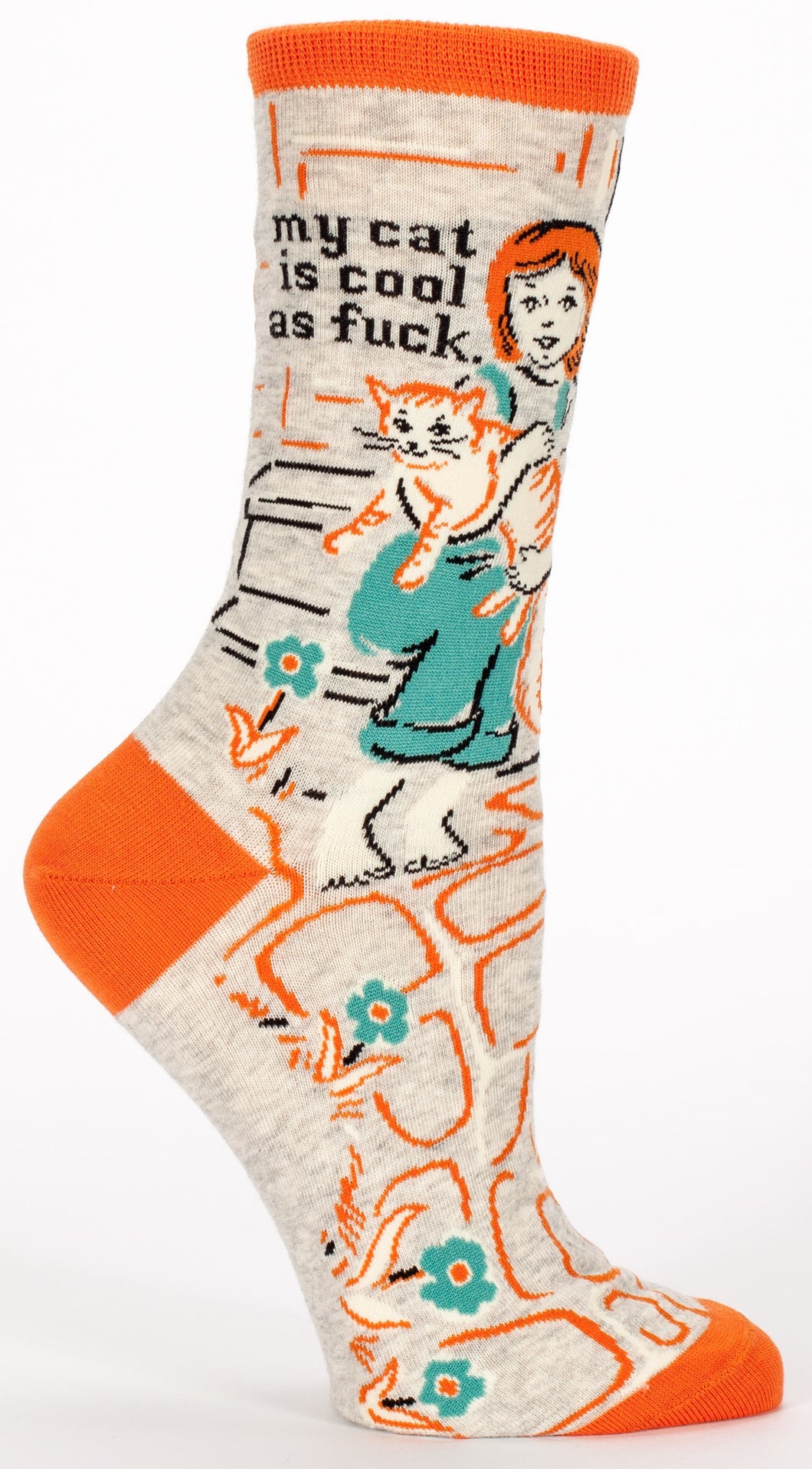 My Cat Iscoolasfuck Crew Socks