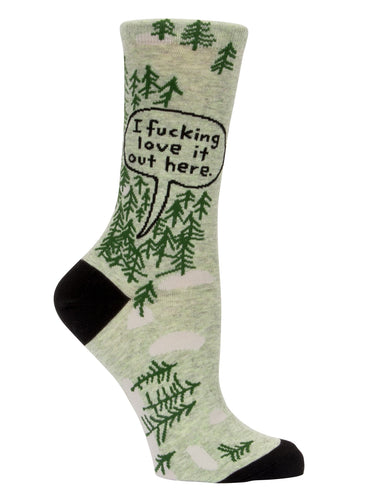 Fucking Love It-Wood Men's  crew socks - Front & Company: Gift Store