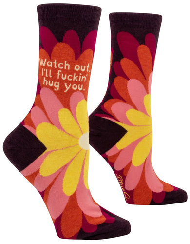 I'Ll Fuckin Hug You Crew Socks - Front & Company: Gift Store