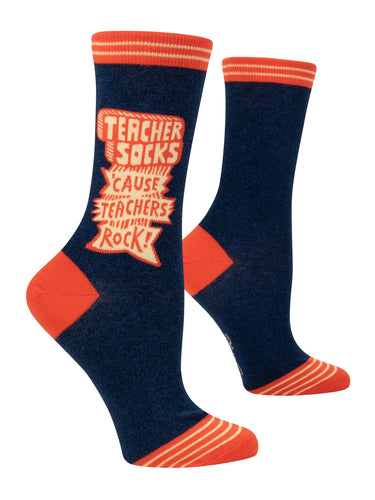 Teachers Rock Crew Socks - Front & Company: Gift Store