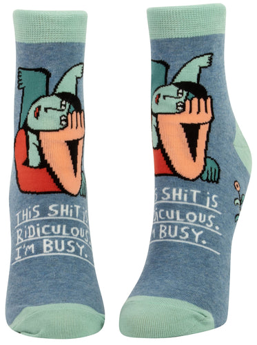 Shit Is Ridiculous Ankle Socks - Front & Company: Gift Store