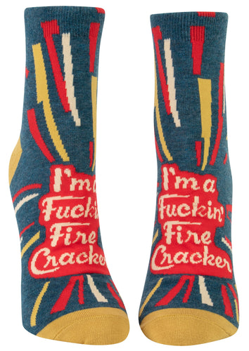 Fuckin' Firecracker Ankl Socks - Front & Company: Gift Store