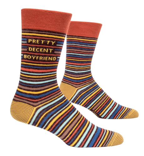 Pretty Decent Boyfriend Men's Socks - Front & Company: Gift Store