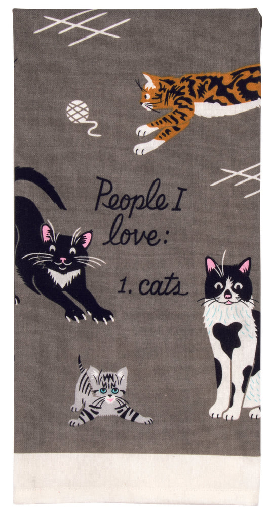 People I Love: Cats Dish Towel