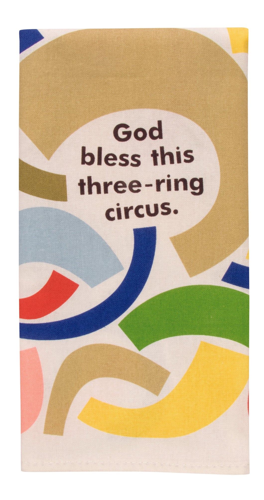 Three-Ring Circus Dish Towel