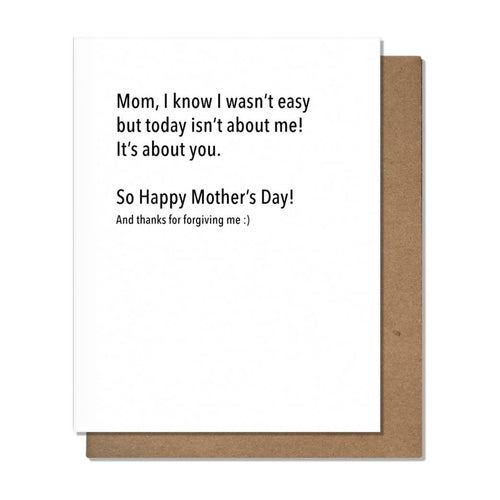 Wasn't Easy - Mom Card - Front & Company: Gift Store