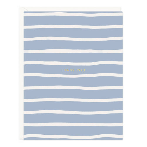 Thank You Stripes Card - Front & Company: Gift Store